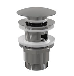 Alcadrain Umývadlový vývod click clack 5/4" celokovový s prepadom, veľká zátka A390