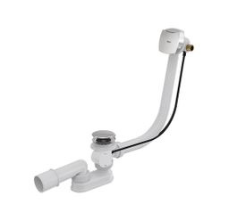 Alcadrain Automatický vaňový sifón s prepadom 80 cm, chróm A564CRM1-80