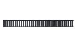 Alcadrain Pure Black Rošt pro liniový podlahový žlab 115 cm, černá-mat PURE-1150BLACK