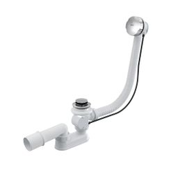 Alcadrain Automatický vaňový sifón 80 cm, kov, chróm A55K-80