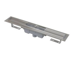 Alcadrain Podlahový žľab 75 cm s okrajom pre perforovanú mriežku, vertikálny odtok APZ1001-750