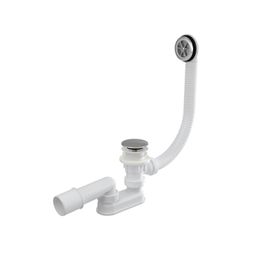 Alcadrain Vaňový sifón Click-clack 120 cm, chróm A505CRM-120