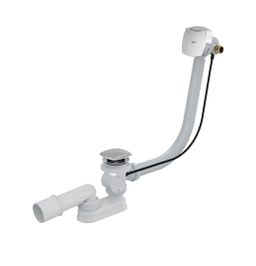 Alcadrain Automatický vaňový sifón s prepadom 57 cm, chróm A564CRM3