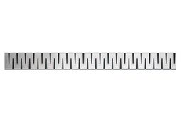 Alcadrain Mriežka Zip pre lineárny podlahový žľab 95 cm, nerezová oceľ - matná ZIP-950M