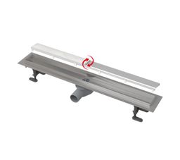 Alcadrain Podlahový žľab Fit and Go 75 cm APZ13-DOUBLE9-750