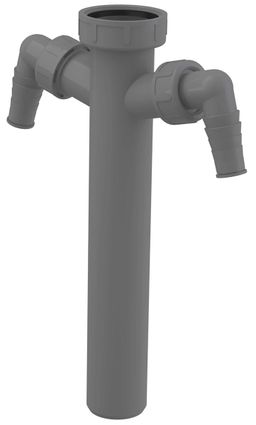 Alcadrain Mezikus s maticou 6/4" a 2 pripojeniami, A44M-DN40-ECO