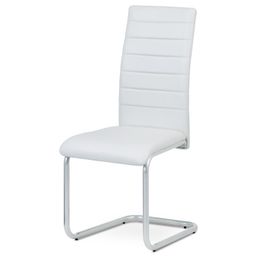 Autronic Techno DCL-102WT Jedálenská stolička, hladká ekokoža, bílá