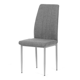 Autronic Partitura DCL-379GREY2 Jedálenská stolička, hladká látka, sivá