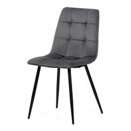 Autronic Partitura DCL-X7015GREY2 Jedálenská stolička, zamat matný, sivá