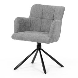 Autronic Blues DCH-T1122GREY2 Jedálenská stolička, hladká látka, sivá
