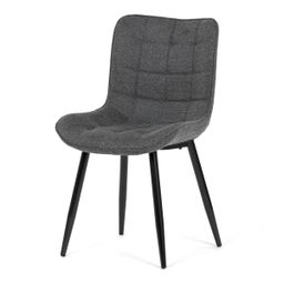 Autronic Partitura HC-462GREY2 Jedálenská stolička, jemne hrubá látka, sivá