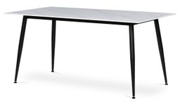 Autronic Fusion  HT-406MWT Jídelní stůl 160x90cm, slinutá keramika, bílá