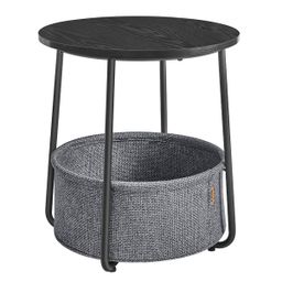 Autronic Fado AKF-E1023BK Odkladací stolík 45x45 cm, čierna