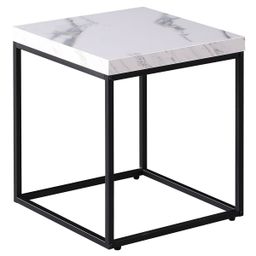 Autronic Fado CT-V2004WT Konferenčný stolík 40x40 cm, mramor, biela
