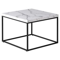 Autronic Fado CT-V2006WT Konferenčný stolík 60x60 cm, mramor, biela