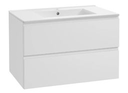 kielle Oudee Skrinka s umývadlom 80x55x46 cm, biela lesklá 50002S80
