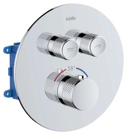 kielle Oudee Termostatická batéria s 2 vývodmi a telesom, chróm 10602200