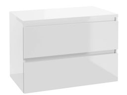 kielle Nefia Skrinka s doskou pod umývadlo 80x55x46 cm, biela lesklá 50027S830