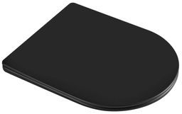 Kielle WC doska, Softclose, EasyLock, Slim, matná čierna 30401034
