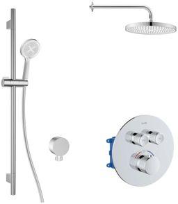 kielle Oudee Sprchový set s termostatickou batériou pod omietku, EcoSpare, chróm 20602SPT30