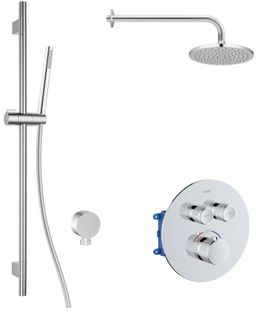 kielle Oudee Sprchový set s termostatickou batériou pod omietku, EcoSpare, chróm 20602SPT40