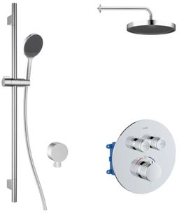 kielle Oudee Sprchový set s termostatickou batériou pod omietku, EcoSpare, chróm 20602SPT50
