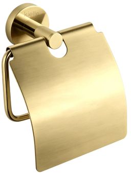 kielle Oudee Držák toaletního papíru s krytem, brushed gold 40402036