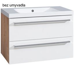 EBS Pure Umývadlová skrinka 81 cm, biela/dub