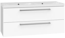 EBS Pure Dvojdrezová skrinka 121 cm, biela