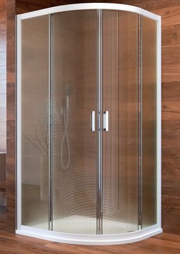 EBS Nova Sprchový kút 90x90 cm, štvrťkruh, sklenený bod