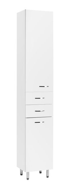 EBS K-Plus Vysoká skriňa 35x194 cm, s košom na bielizeň, biela