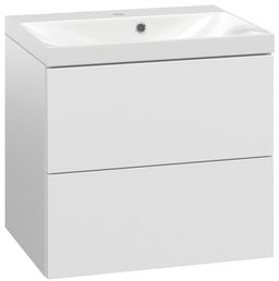 EBS KUBA Skrinka + umývadlo 61 cm, biela lesklá