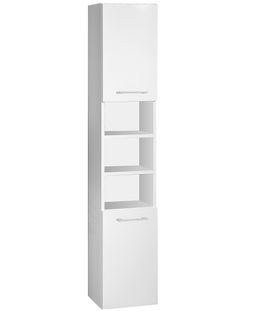 EBS Elva Vysoká skrinka 33x170 cm, biely lesk, ľavá