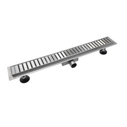 EBS Strip sprchový odtok 80 cm s roštom a sifónom, nerezová oceľ
