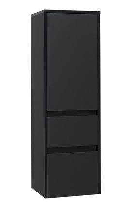 EBS Duomo Vysoká skrinka 40 cm, pravá, čierna matná