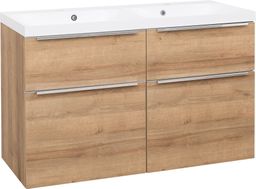 EBS Nevio Skrinka a umývadlo 121 cm, dub Riviera