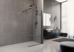 EBS Relax Black Walk-in stena 80x200 cm
