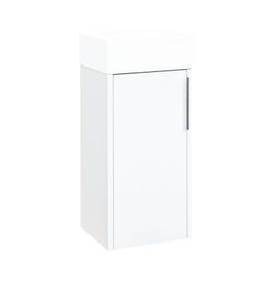 EBS City skrinka pod umývadlo 33 cm, biely lesk