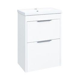 EBS City Skrinka + umývadlo 51 cm, biely lesk