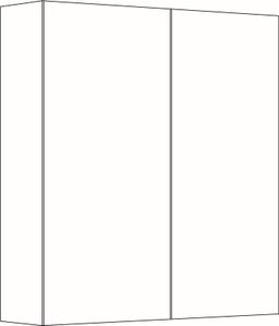 EBS KUBA Galerka 60 cm, čierny supermat K6