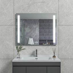 Zrkadlo EBS Mars 90 x 70 cm s LED osvetlením a dotykovými tlačidlami