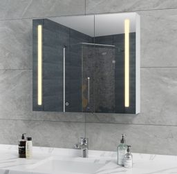 EBS Mars Galerka 80x70cm s LED osvětlením a zvětšovacím zrcátkem MARSG80