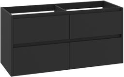 EBS Duomo Skrinka pod umývadlo 120 cm, čierna supermat DUOMOS120C