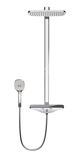 Hansa Emotion Sprchový set s termostatom Wellfit, antracit/chróm 5865017284