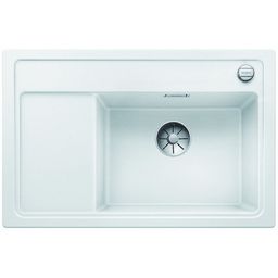 Granitový drez Blanco Zenar XL 6 S Compact s odkapávačom na ľavej strane, 78x51 cm, biely, 523778