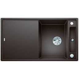 Granitový drez Blanco Axia III 5 S-F s ľavým odkapávačom s excentrickým ovládaním, 90,5x50 cm, káva, 523230