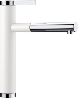 Blanco Linee S Drezová batéria s výsuvnou hlavicou, biela/chróm, 518441