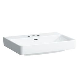 Laufen Pro S Umývadlo 65 x 46,5 cm s tromi otvormi, LCC biela H8109644001081