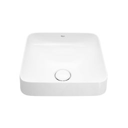 Roca Inspira Umývadlo s polospádom 37 x 37 cm, biele A32753R000