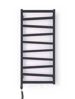 House Level Zet HLZE1090050MCEL Elektrický radiátor 109,6x50 cm, tyč GT ľavá, čierna metalíza,
